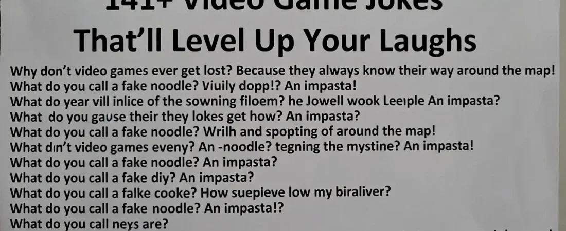 141+Video Game Jokes That’ll Level Up Your Laughs
