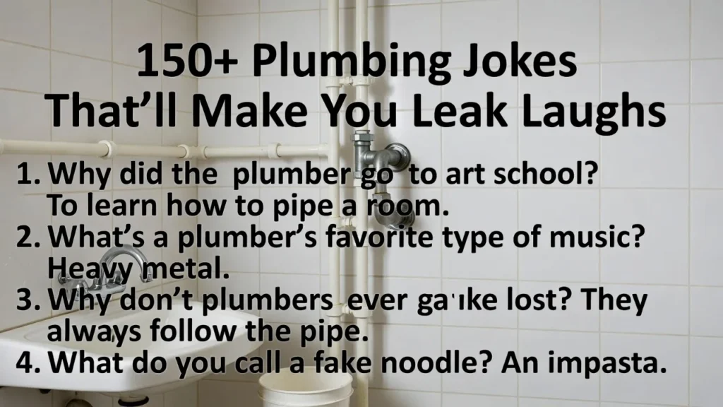 150+ Plumbing Jokes That’ll Make You Leak Laughs