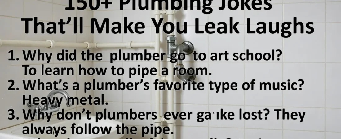 150+ Plumbing Jokes That’ll Make You Leak Laughs