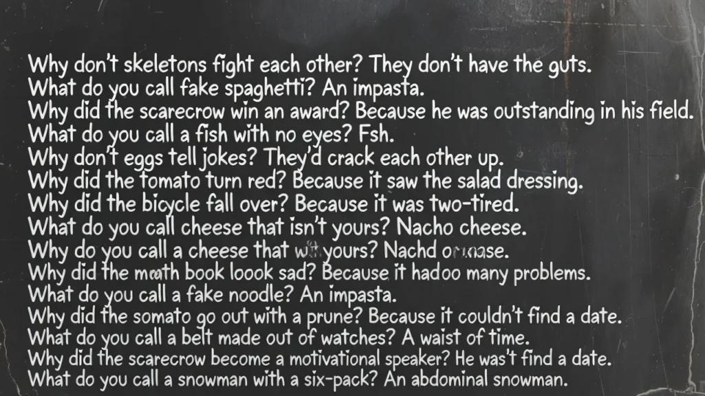 Corny Bad Jokes That Feel Like Dad Humor