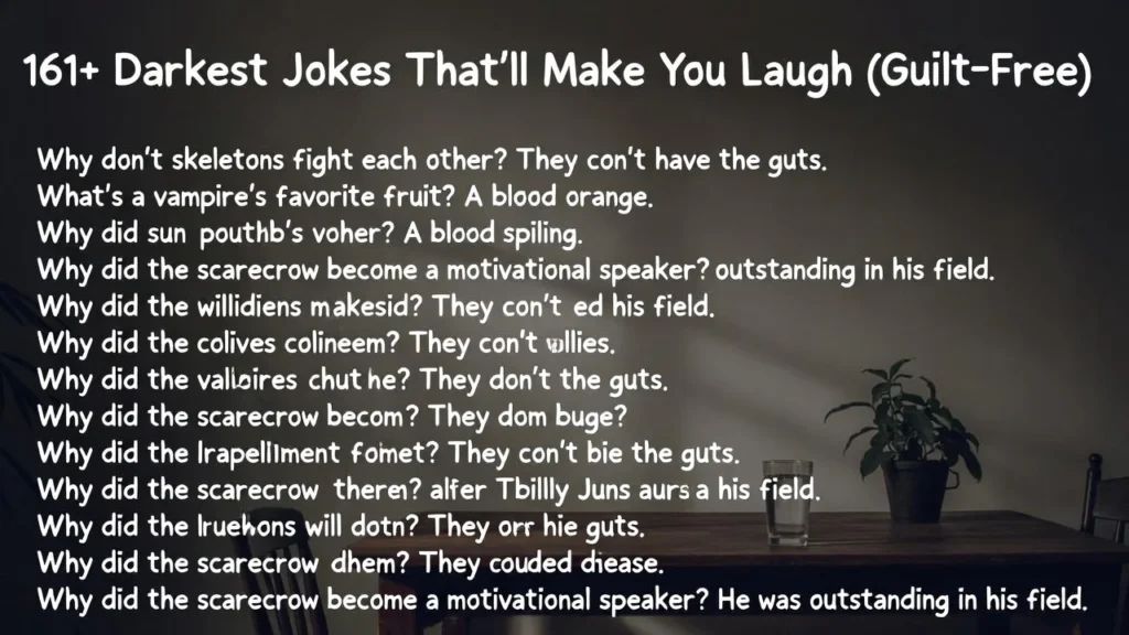🖤 Light Dark Jokes That Stay Safe