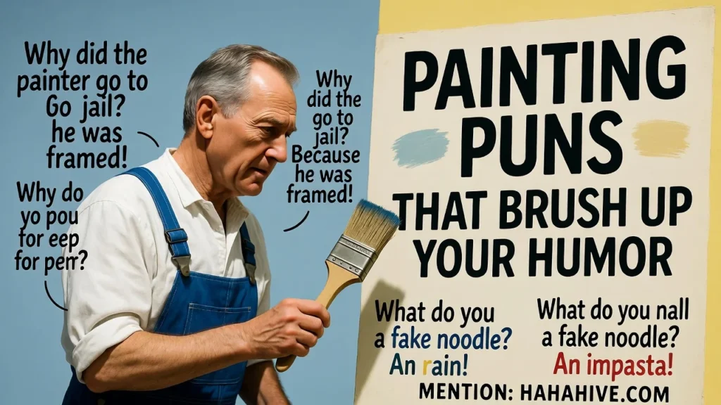 🎨 Painting Puns Perfect for Captions
