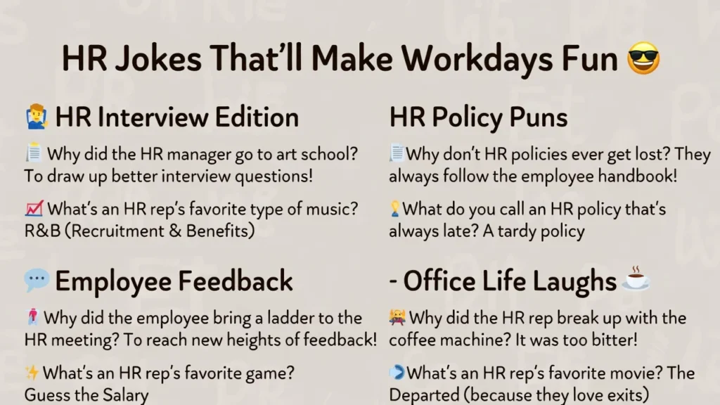 Relatable HR Meeting Jokes 🗣️