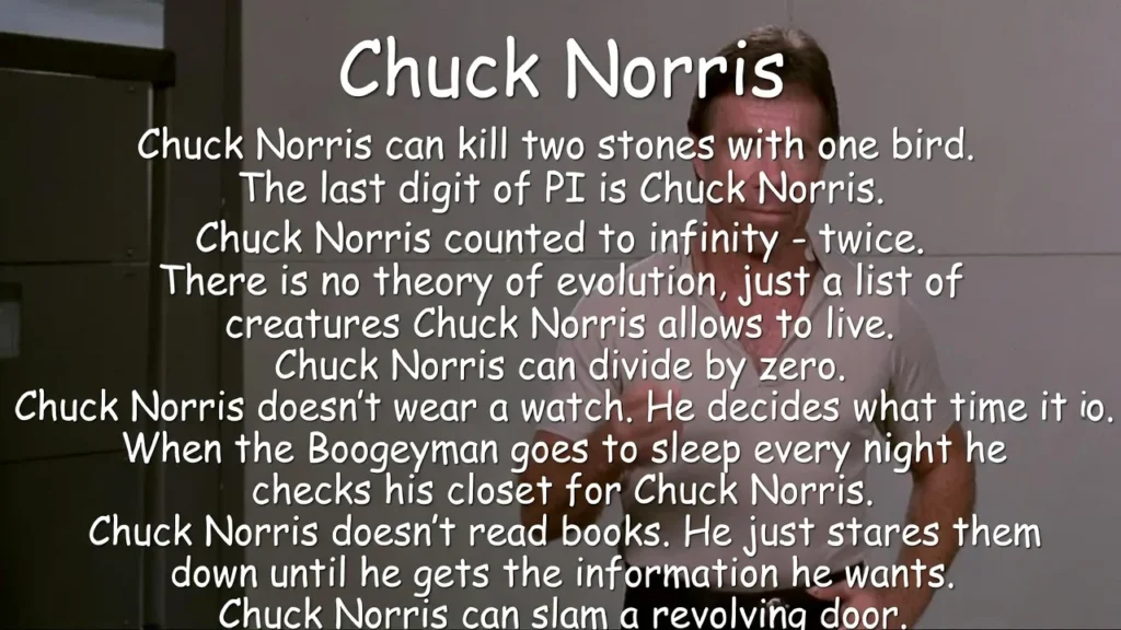Ridiculously Powerful Chuck Norris Jokes