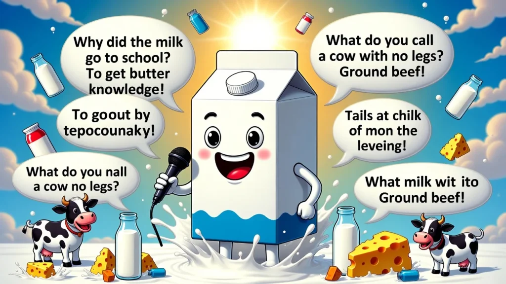 🥤 Short Milk Jokes for Quick Laughs