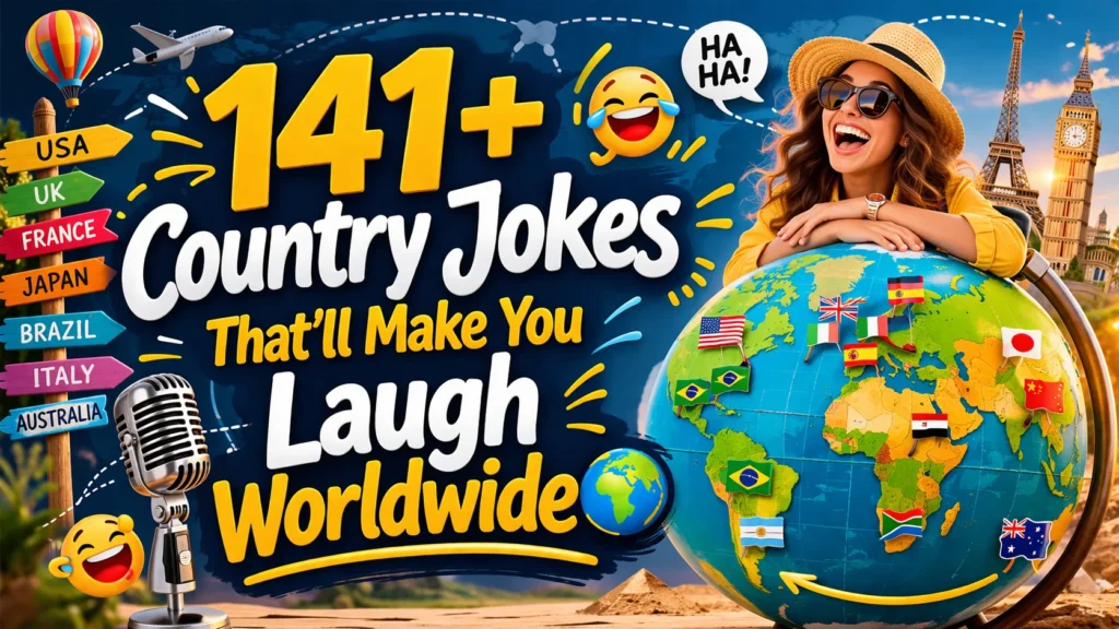 141+Country Jokes That’ll Make You Laugh Worldwide🌍