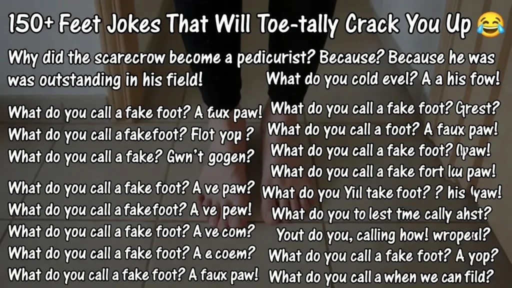 150+ Feet Jokes That Will Toe-tally Crack You Up 👣😂