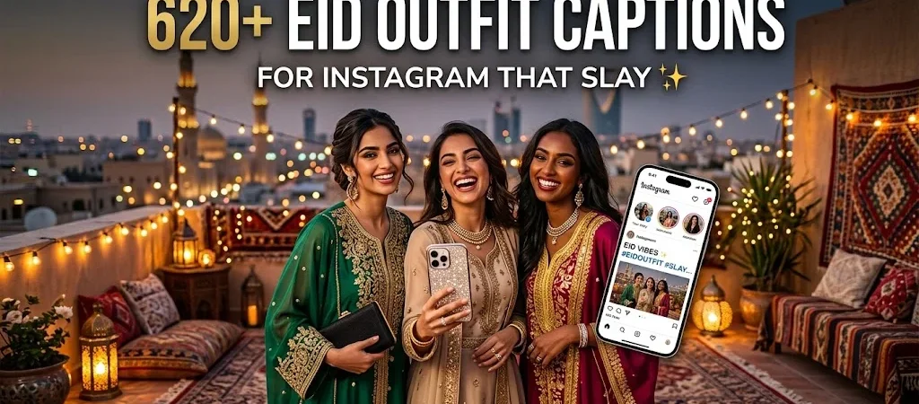 620+Eid Outfit Captions for Instagram That Slay ✨