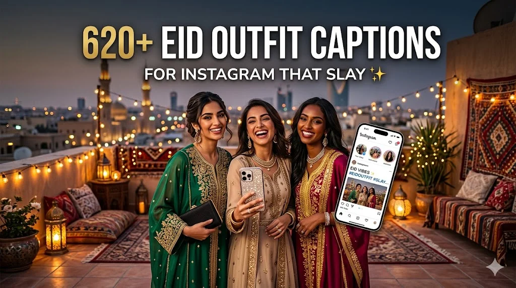 620+Eid Outfit Captions for Instagram That Slay ✨