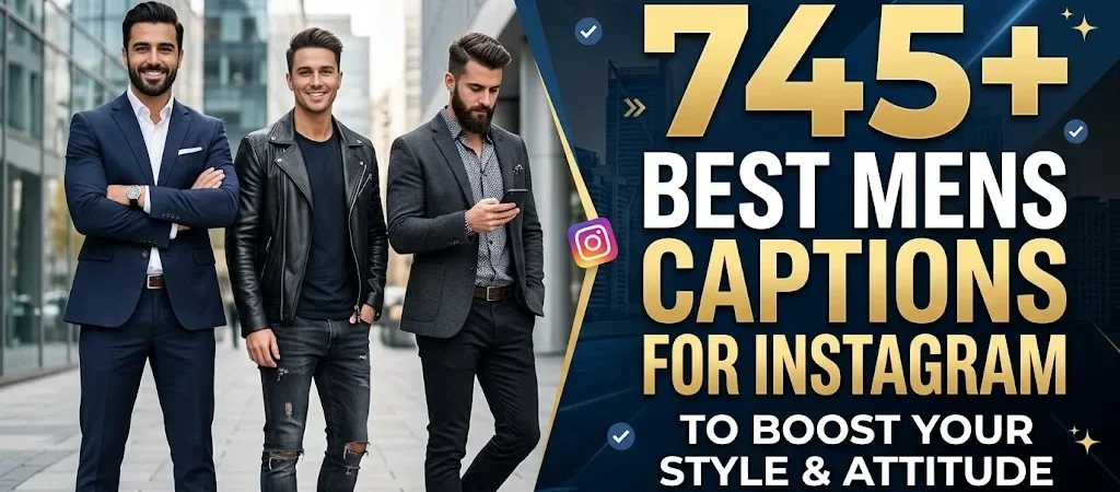 745+ Best Mens Captions for Instagram to Boost Your Style & Attitude