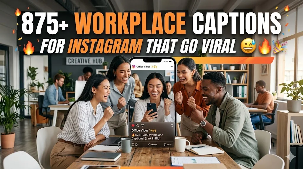 875+Workplace Captions for Instagram That Go Viral 😂🔥