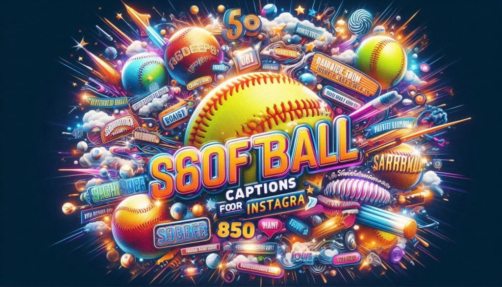 Cute Softball Captions for Instagram 