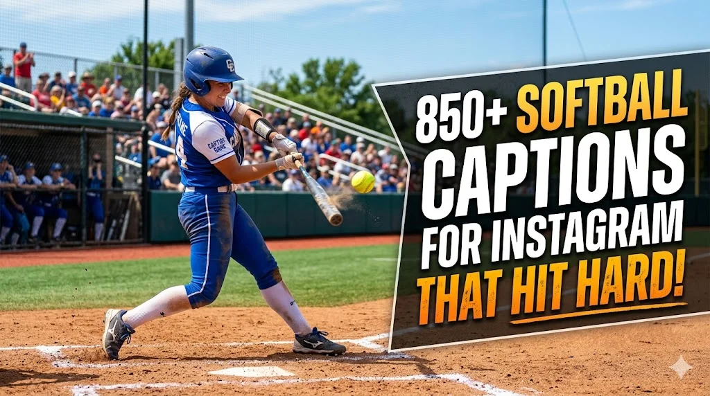 Game Day Softball Captions for Instagram ⚾🔥