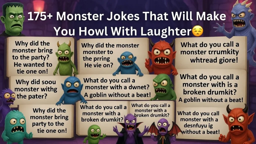 🧌 Kids-Friendly Monster Jokes to Share