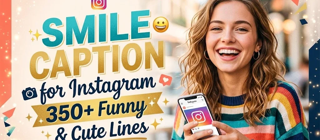 Smile Caption for Instagram: 350+ Funny & Cute Lines 😄✨