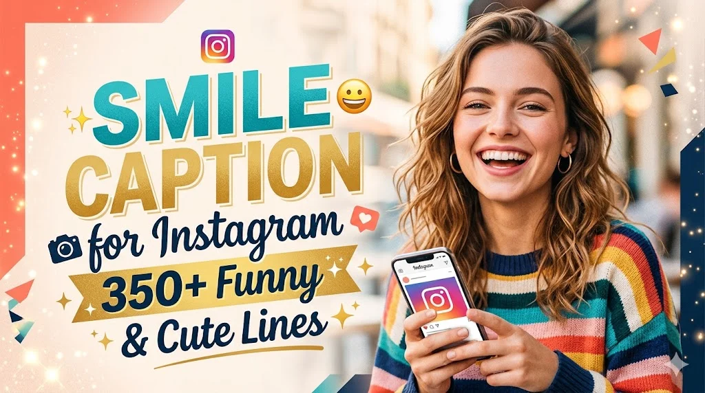 Smile Caption for Instagram: 350+ Funny & Cute Lines 😄✨