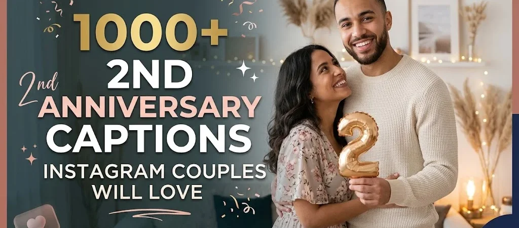 1000+2nd Anniversary Captions Instagram Couples Will Love