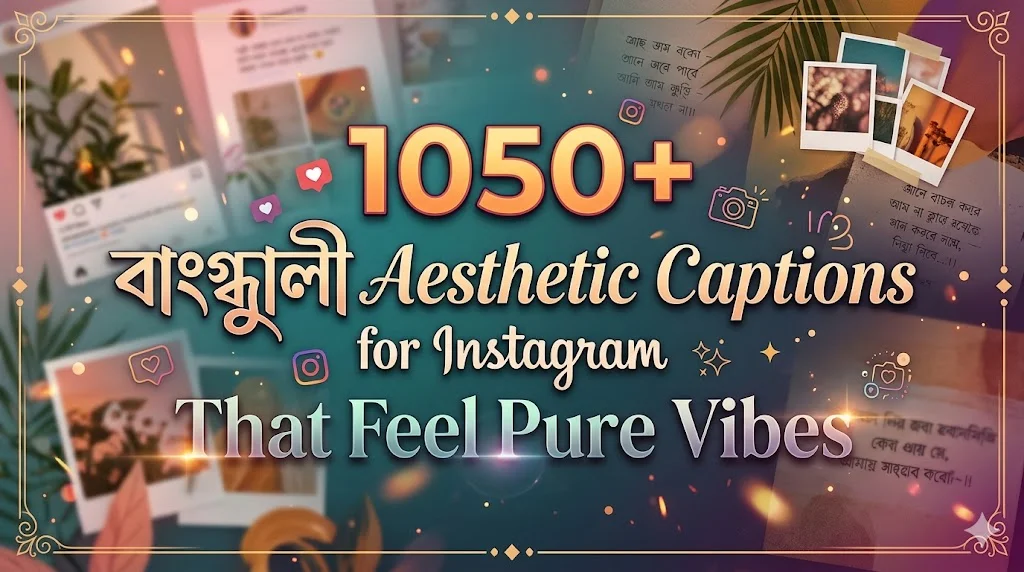 1050+Bengali Aesthetic Captions for Instagram That Feel Pure Vibes