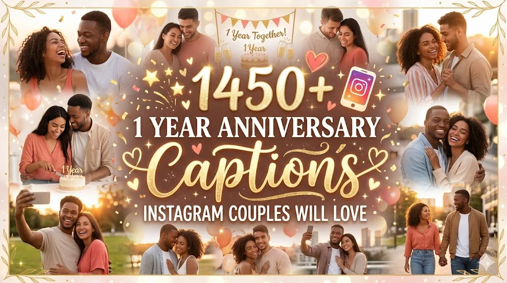 1450+ 1 Year Anniversary Captions Instagram Couples Will Love