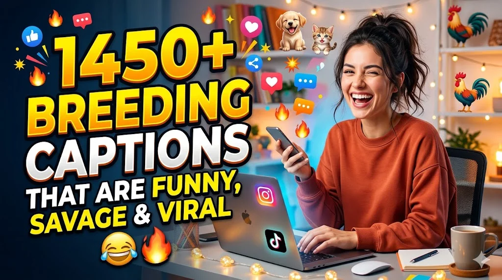1450+ Breeding Captions That Are Funny, Savage & Viral 😂🔥