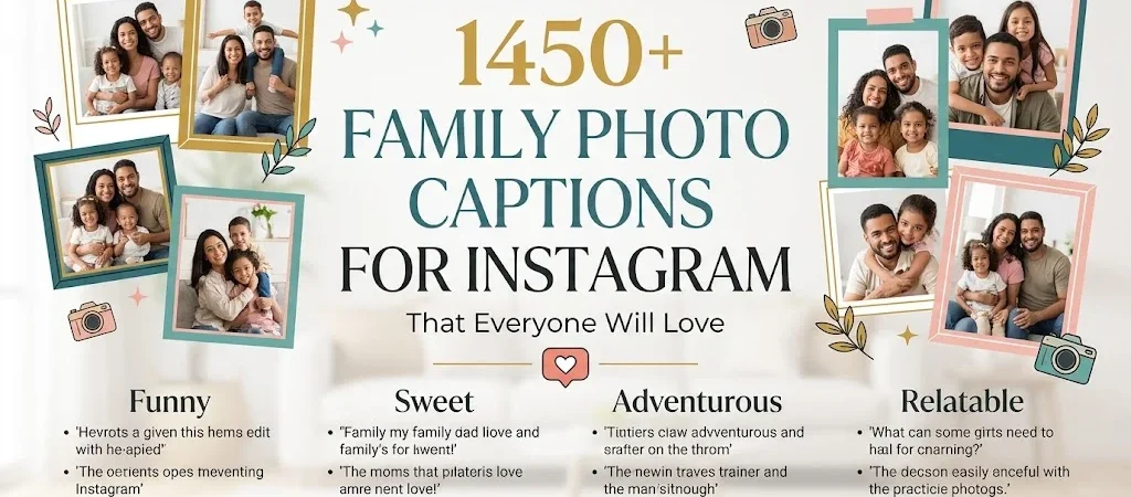 1450+Family Photo Captions for Instagram That Everyone Will Love