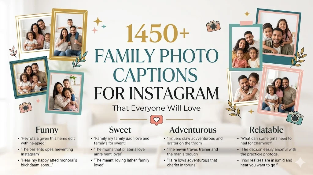 1450+Family Photo Captions for Instagram That Everyone Will Love