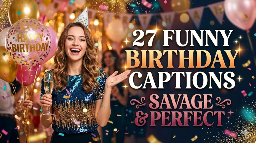 27 Funny Birthday Captions, Savage & Perfect 🎉😂