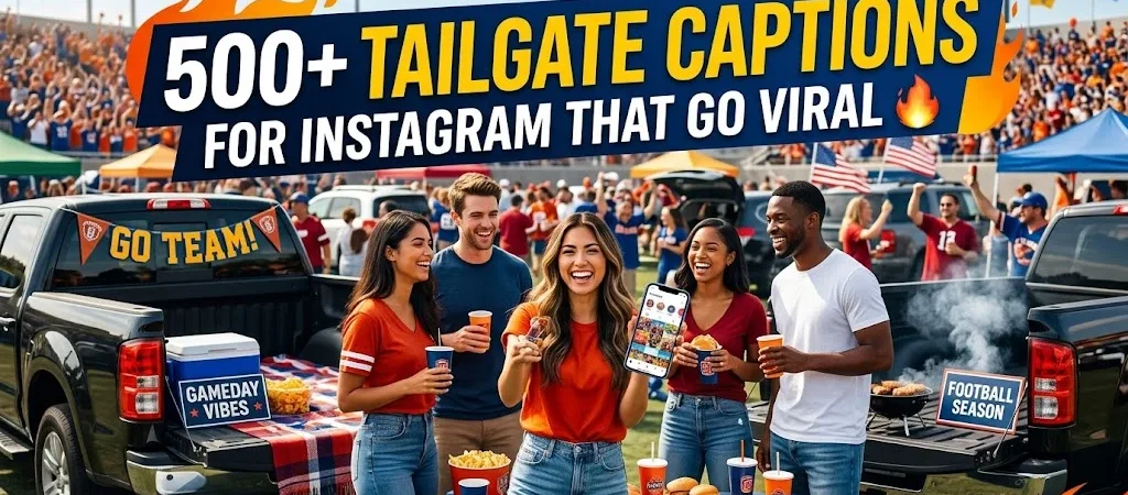 500+Tailgate Captions for Instagram That Go Viral π₯