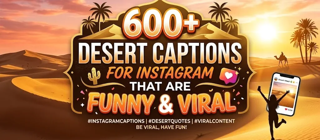 600+Desert Captions for Instagram That Are Funny & Viral ποΈπ