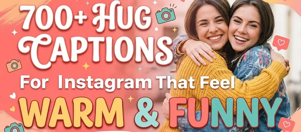 700+Hug Captions for Instagram That Feel Warm & Funny