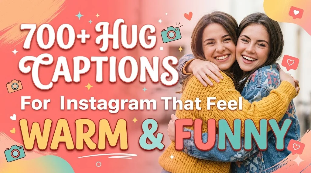 700+Hug Captions for Instagram That Feel Warm & Funny