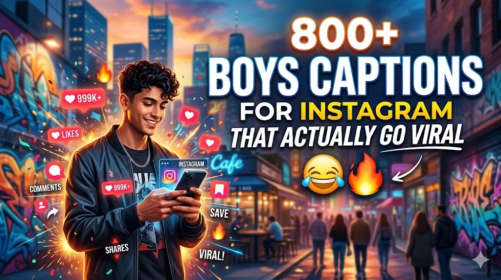 800+Boys Captions for Instagram That Actually Go Viral 😂🔥