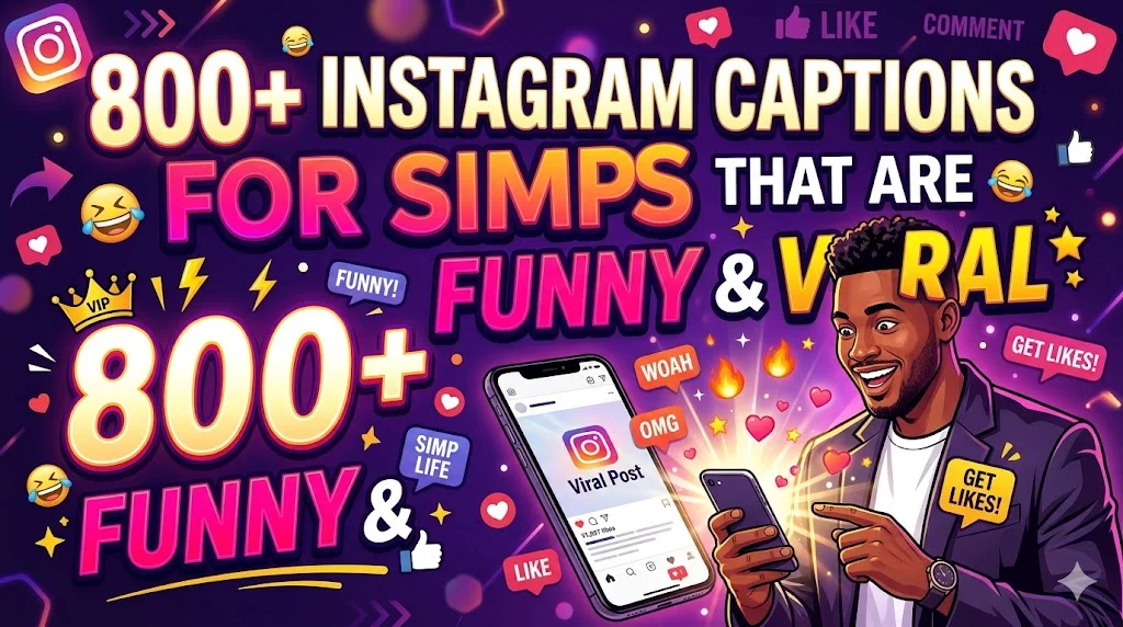 800+Instagram Captions for Simps That Are Funny & Viral
