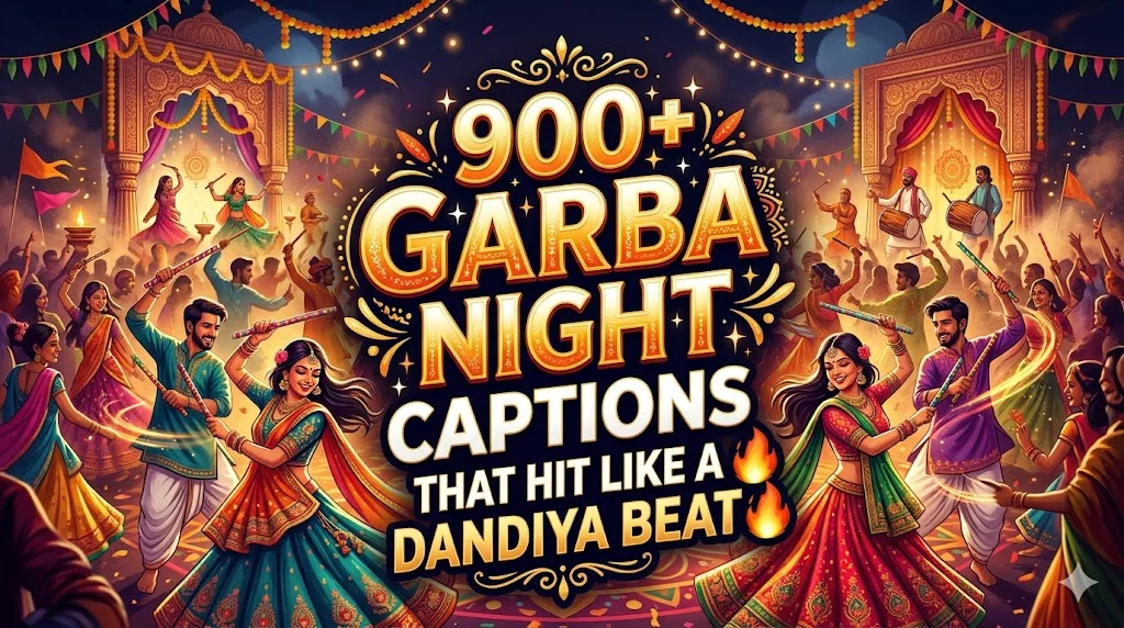 900+ Garba Night Captions That Hit Like a Dandiya Beat 🔥