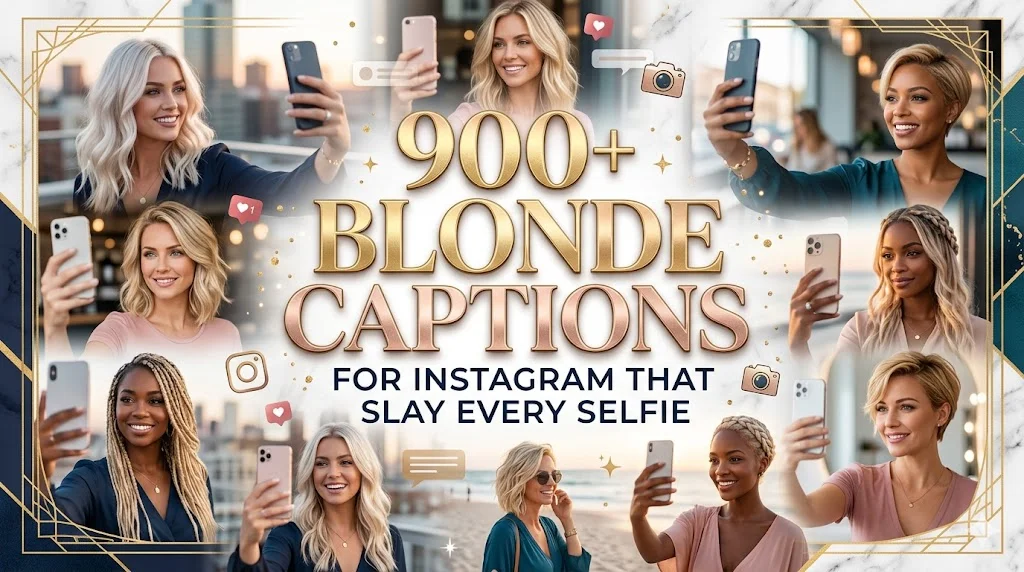 900+Blonde Captions for Instagram That Slay Every Selfie