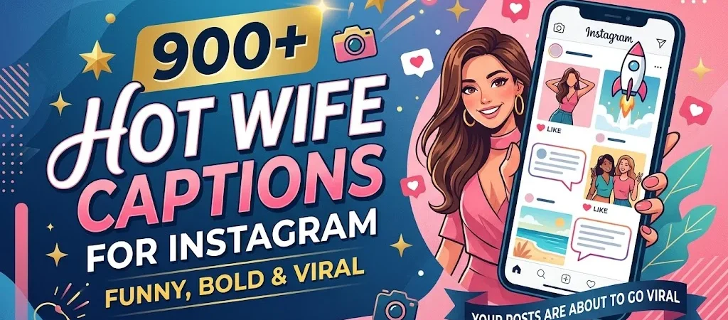 900+Hot Wife Captions for Instagram That Are Funny, Bold & Viral