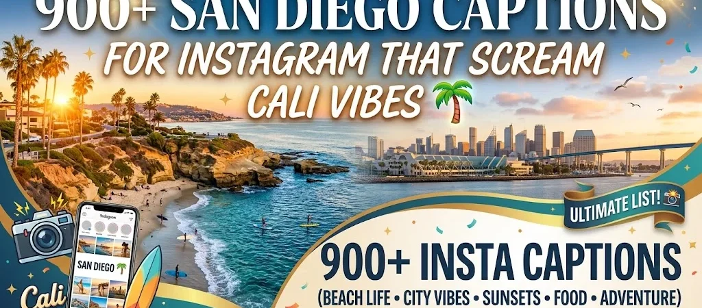 900+San Diego Captions For Instagram That Scream Cali Vibes 🌴