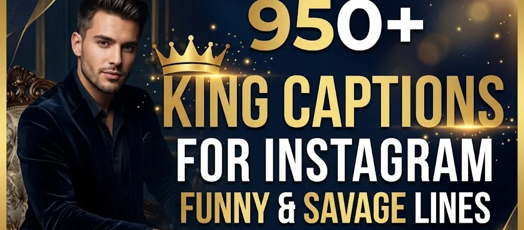 950+ King Captions for Instagram ๐ Funny & Savage Lines 2026