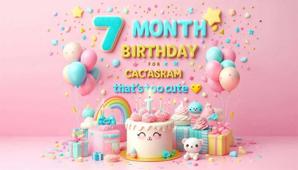Sweet & Funny 7 Month Birthday Captions