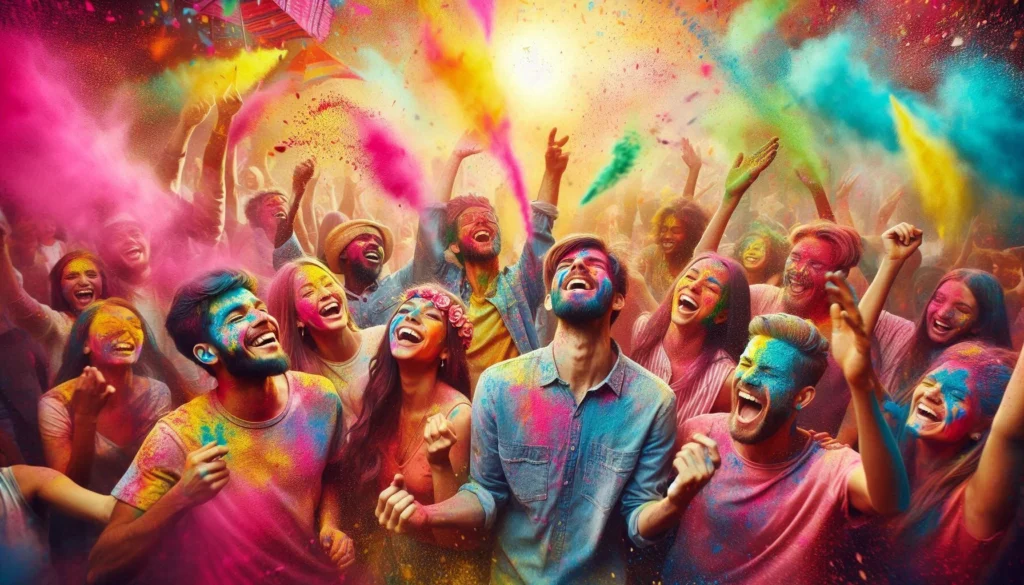 👑 Boys Holi Caption for Instagram in Hindi 😎🌈