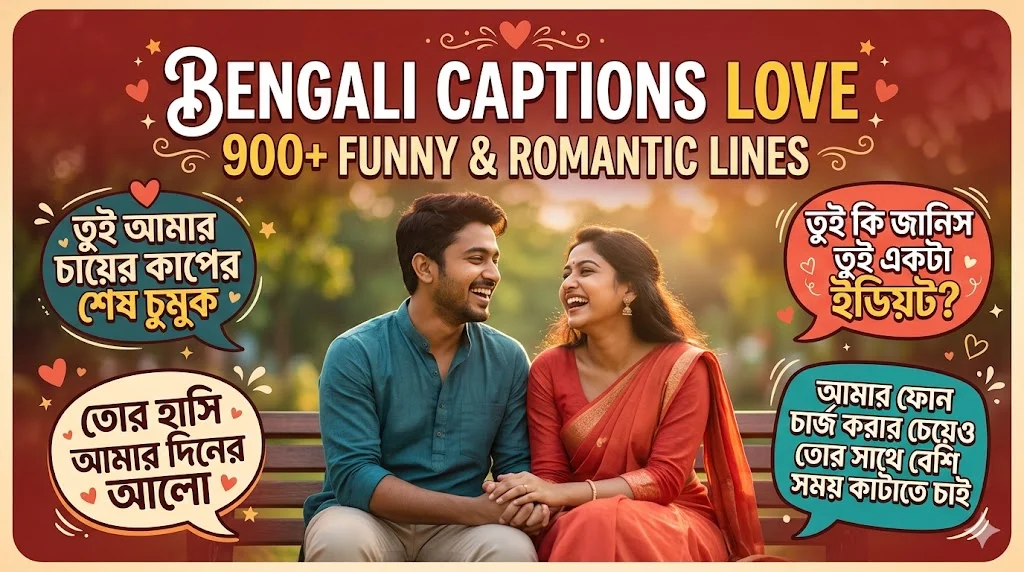 Bengali Captions Love: 900+ Funny & Romantic Lines