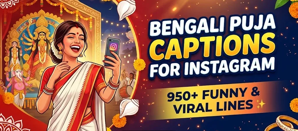Bengali Puja Captions for Instagram: 950+ Funny & Viral Lines ✨