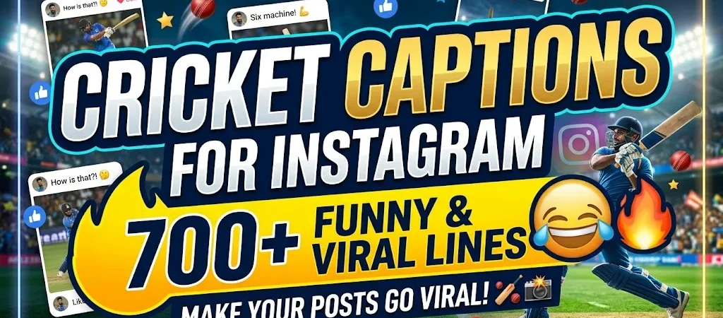 Cricket Captions for Instagram: 700+ Funny Viral Lines ππ₯