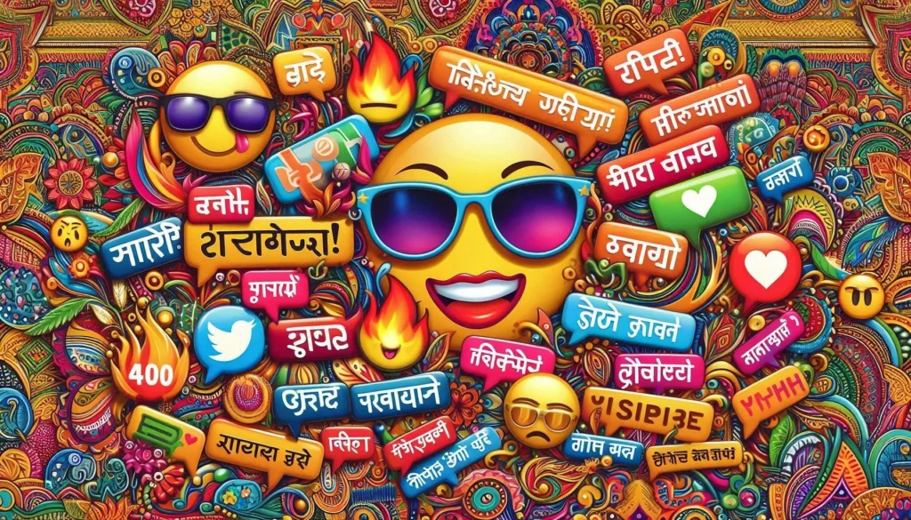 Hindi Captions for Desi Look in Village Style 🌾😆