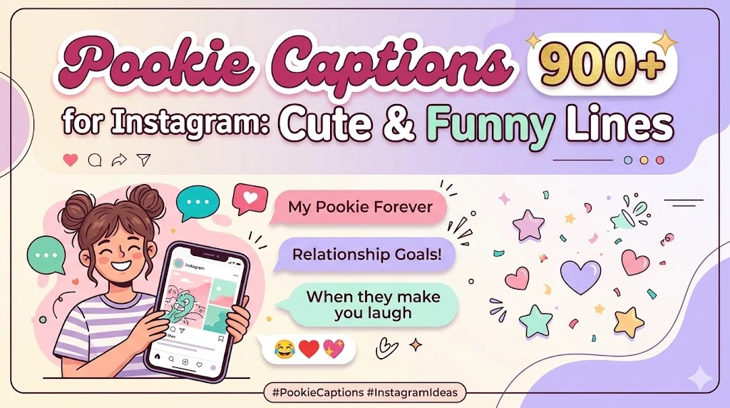 Pookie Captions for Instagram: 900+ Cute & Funny Lines