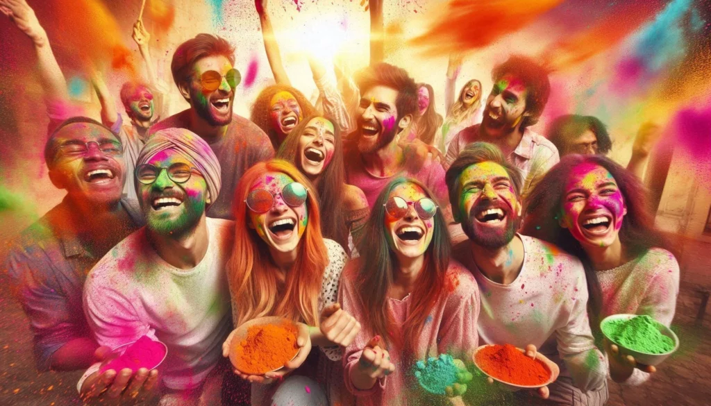 💕Romantic Holi Captions for Lovers 🌈❤️