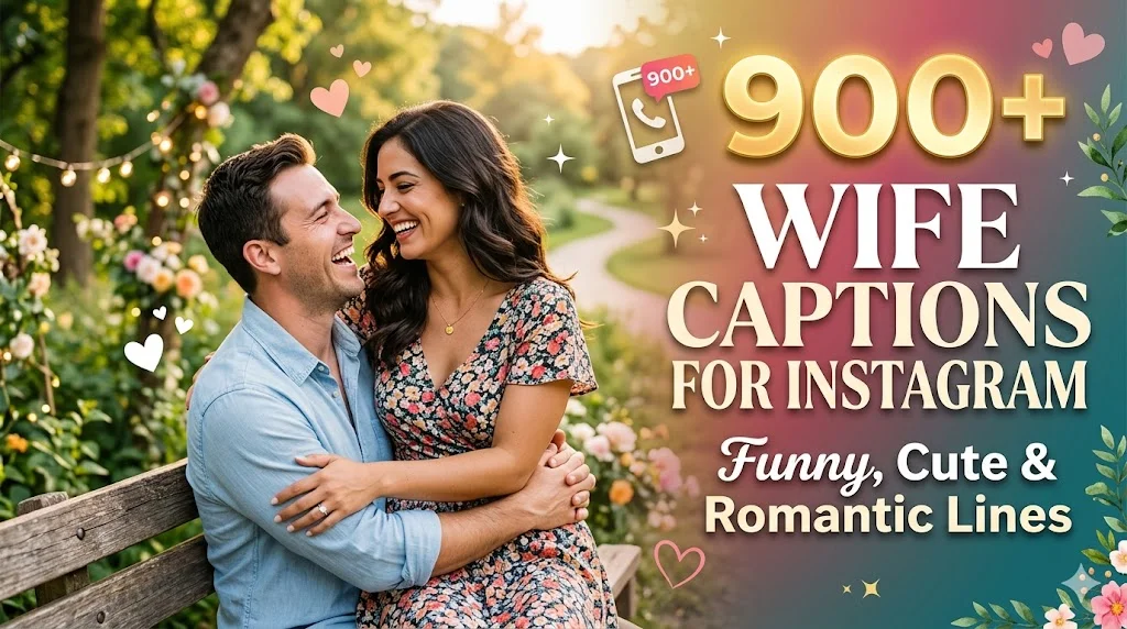 Sweet Captions to Show Love for Your Wife