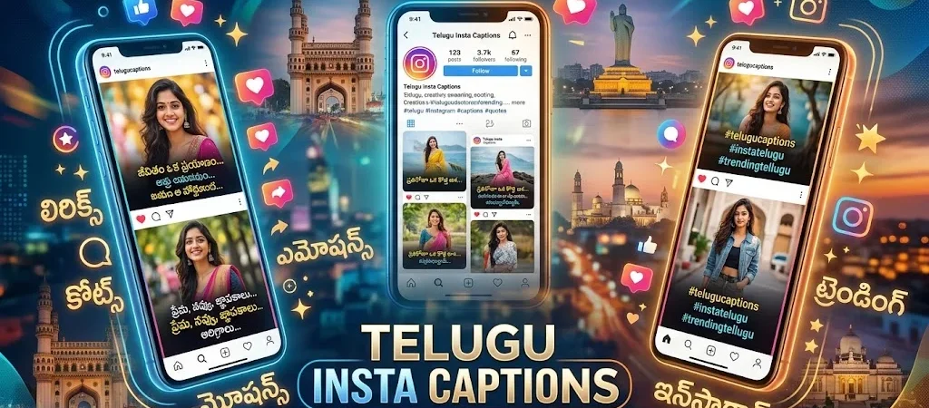 800+Telugu Insta Captions That Are Funny, Stylish & Viral