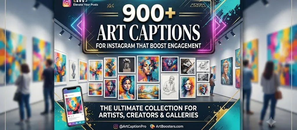 900+ Art Captions for Instagram That Boost EngagementΒ