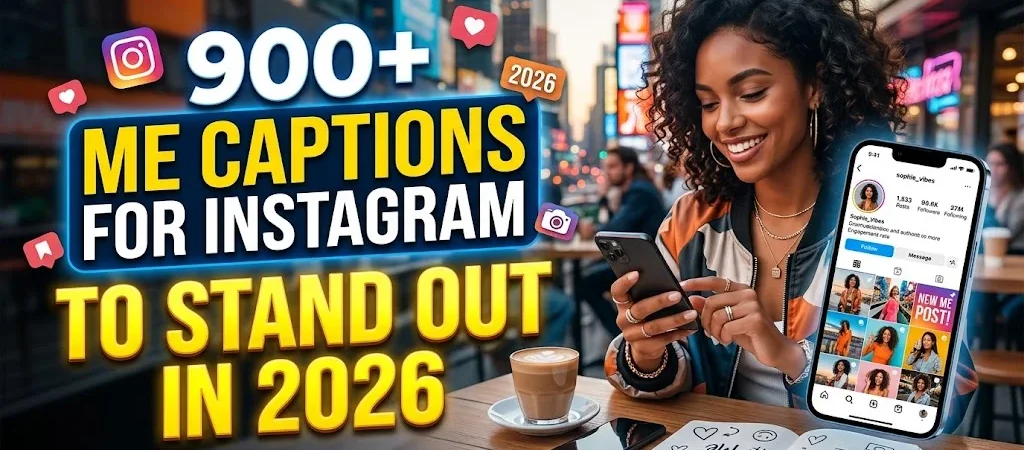 900+ Me Captions for Instagram to Stand Out in 2026Β